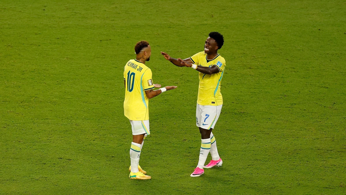 Vinicius domestica a Escocia la tarde que Neymar Jr. vuelve a jugar con Brasil