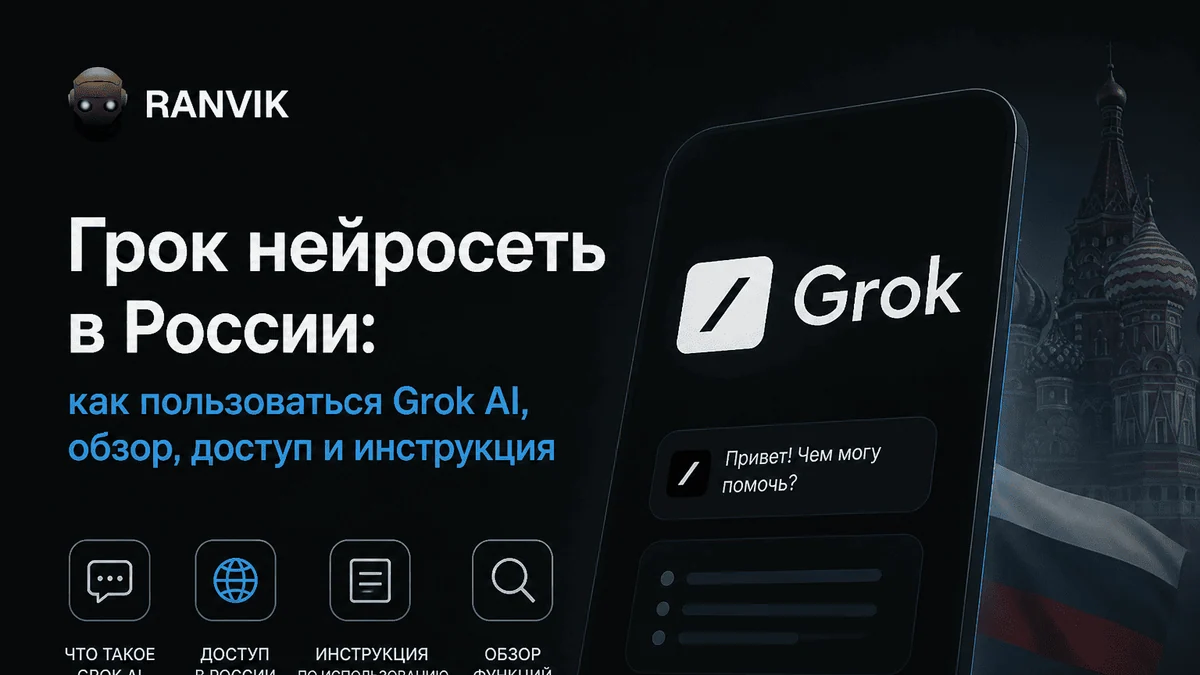 Грок нейросеть в России: как пользоваться Grok AI, обзор, доступ и инструкция