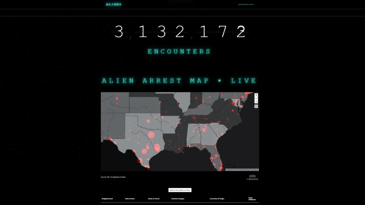 US-Website über Migranten: Wer die Aliens sichtet