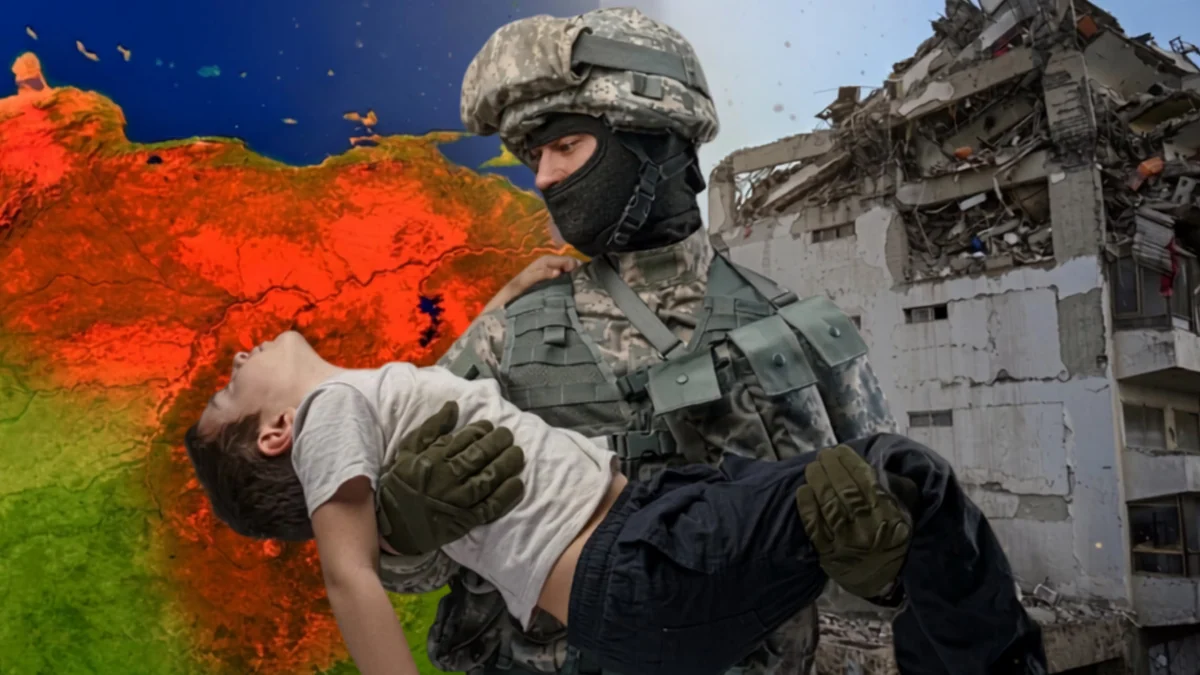 Soldados mexicanos rescatan a niño de 11 años entre los escombros en Venezuela