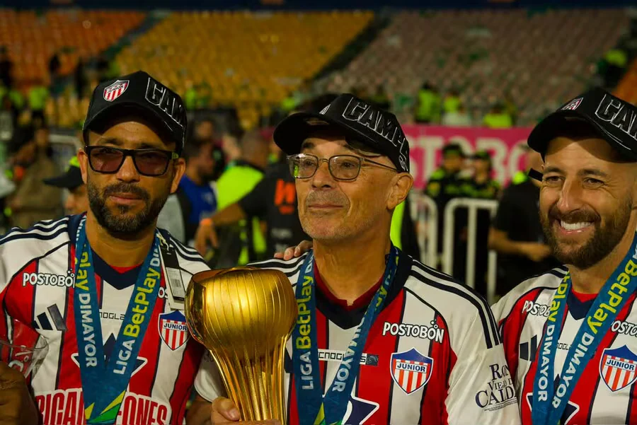 Técnico del Junior reflexionó tras ganar el título de la Liga BetPlay: “Iremos por el tricampeonato”