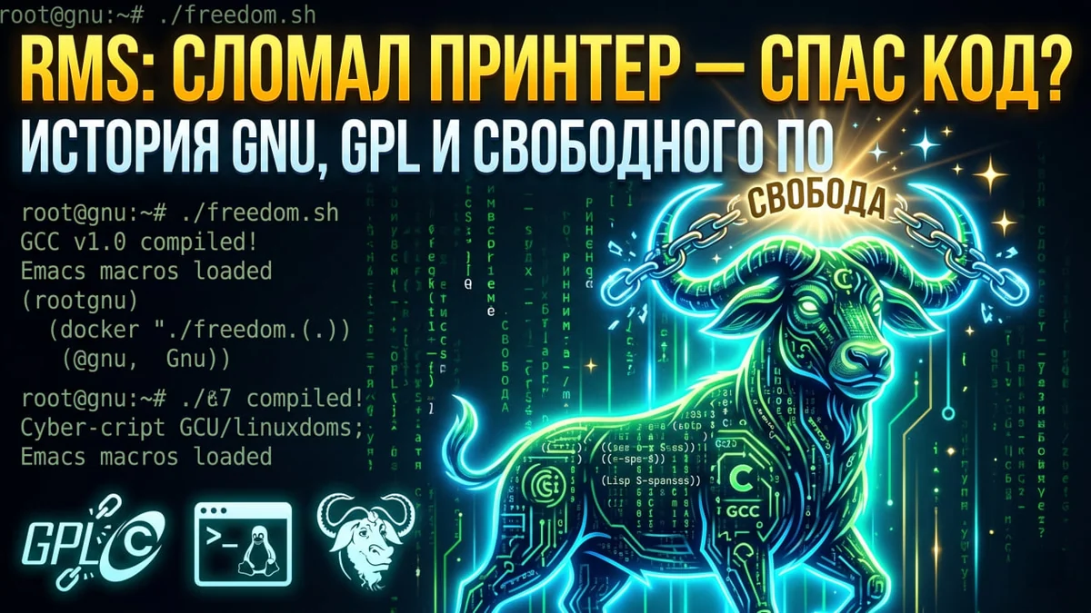 Как один зажёванный лист в принтере Xerox привел к созданию GNU Linux и всей философии Open Source