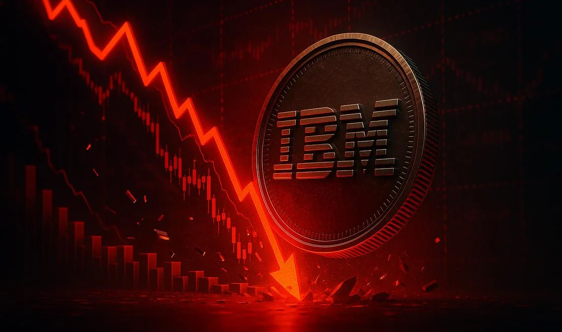 Azioni IBM giù del 25% dopo il profit warning: RSI in zona panico