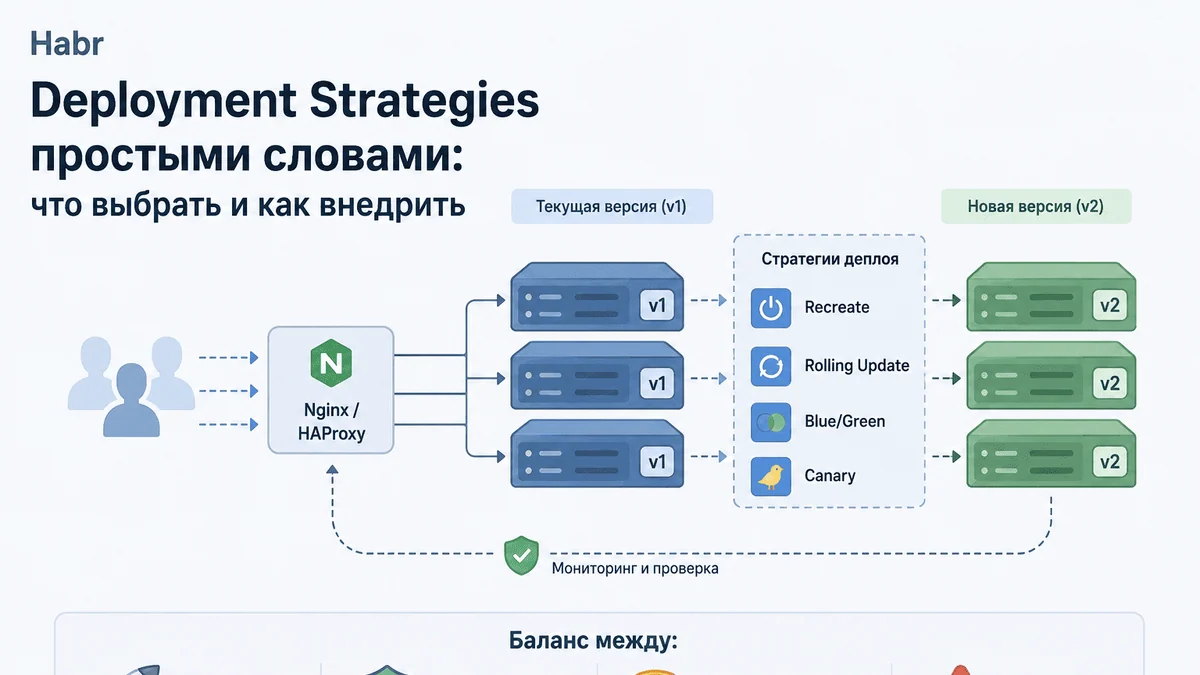 Deployment Strategies простыми словами: что выбрать и как внедрить