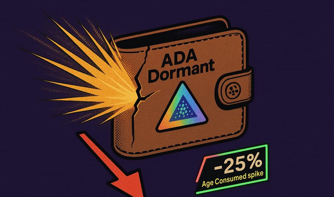 ADA -25%: attività portafogli dormienti Cardano ADA ai massimi da aprile