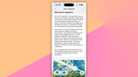 Kaum bekannt: Apple Watch trackt Stunden, die man in der Sonne verbringt