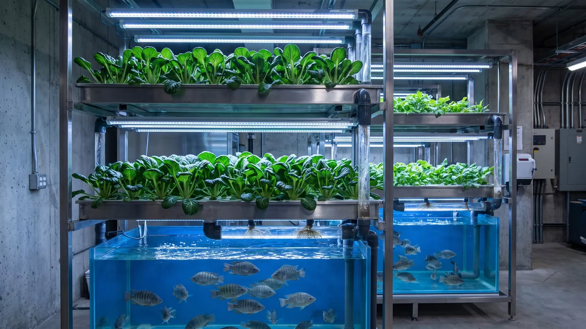 Por qué la acuaponía vertical supera en eficiencia, sanidad y producción vegetal a la hidroponía convencional