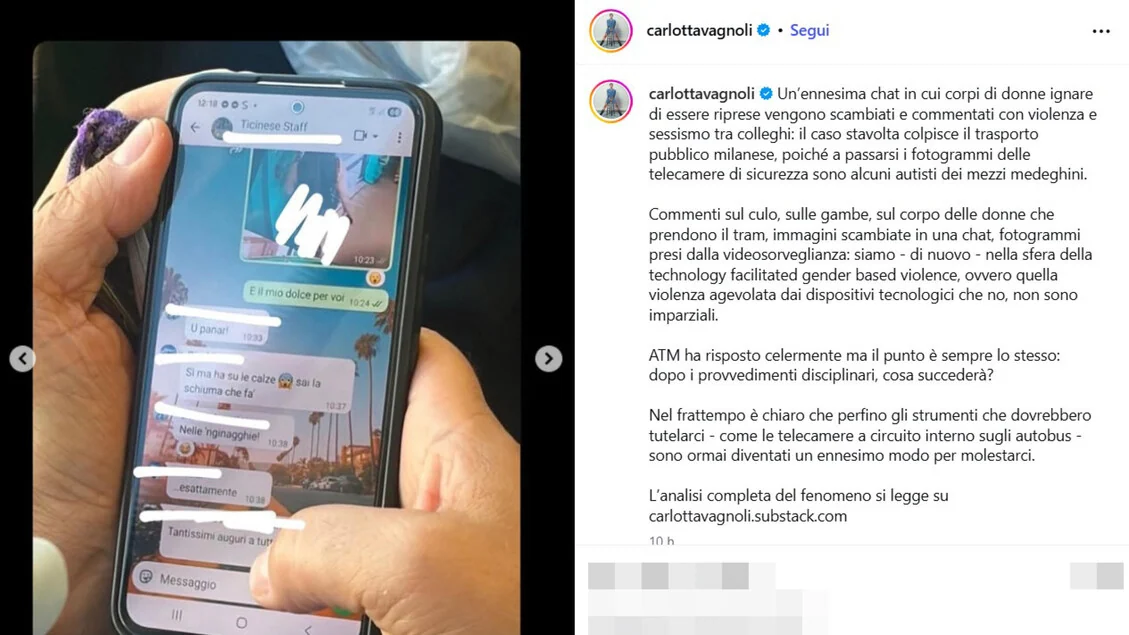 Chat sessista, l'Atm sospende i dipendenti coinvolti