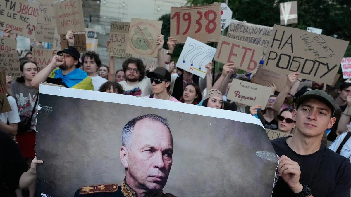 Ukraine's Zelenskyy fires his military chief after protests and names a new one