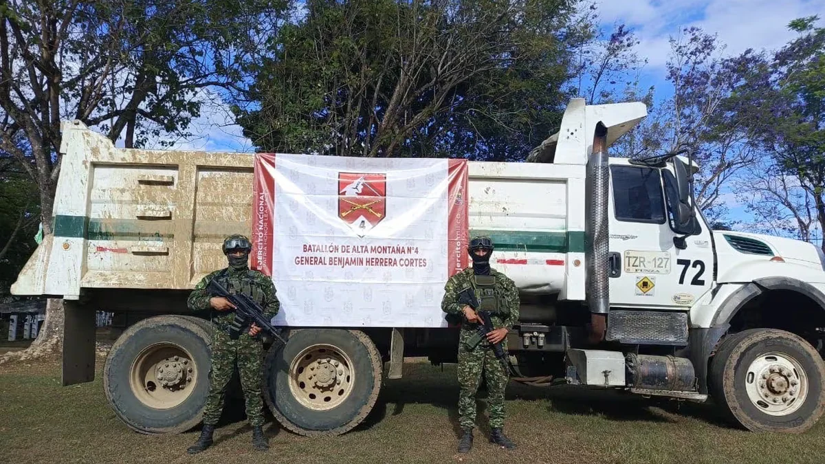 Ejército frustró un ataque terrorista en Cauca al recuperar una volqueta robada que iba a ser cargada con explosivos