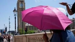 UK set for hottest June day on record as searing heat continues