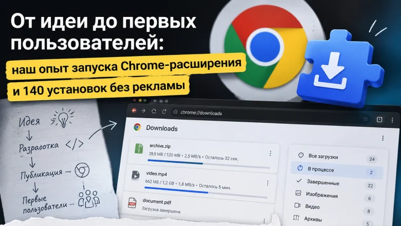 От идеи до первых пользователей: что мы узнали, выпустив Chrome-расширение и получив 140 установок без рекламы