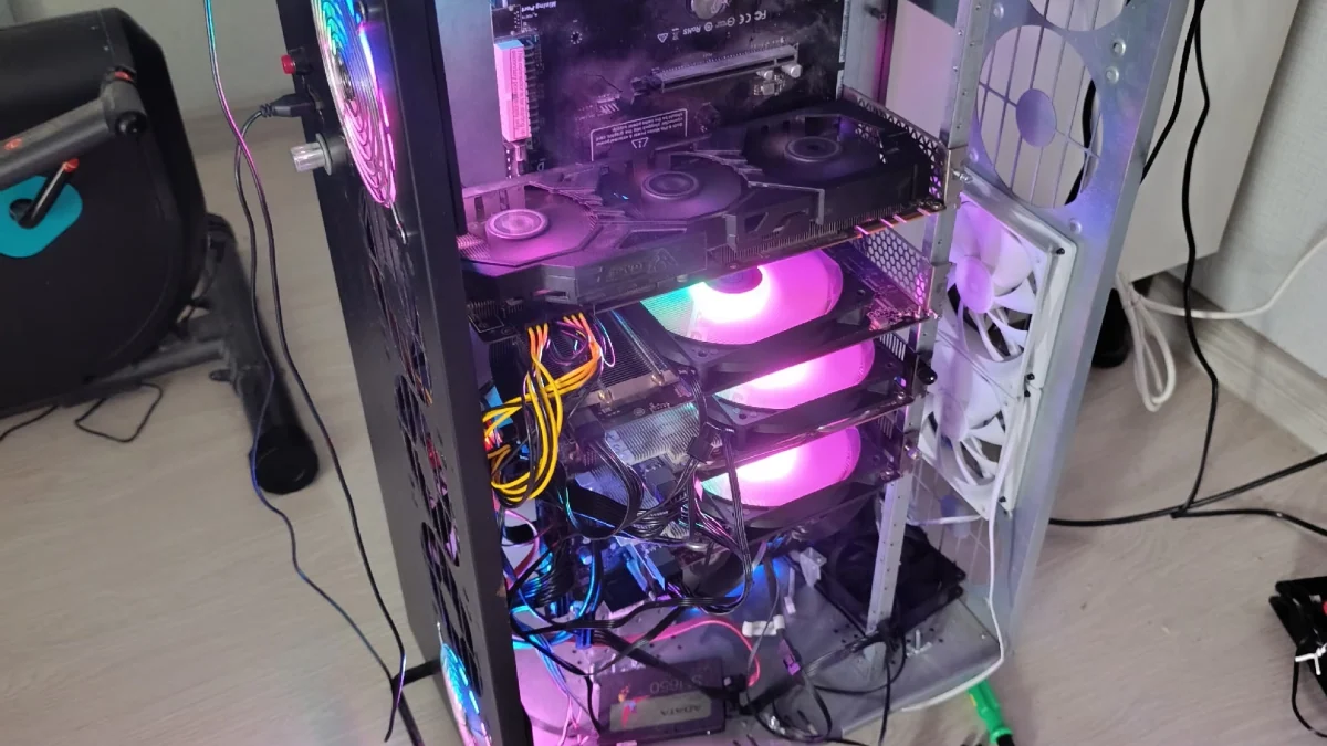 Запускаем LLM локально на майнинг ферме из 4 GPU
