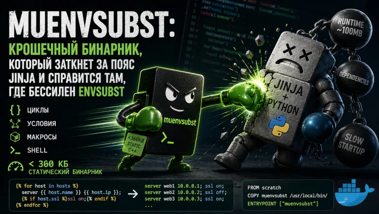 Встречайте: muenvsubst — улучшенный envsubst