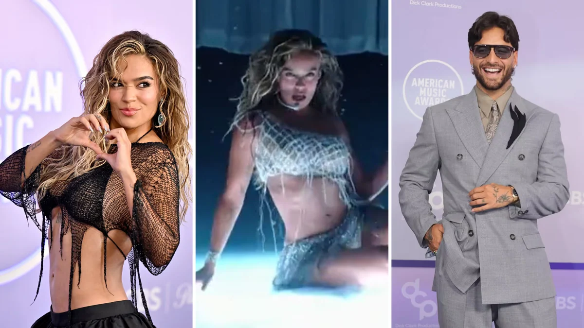 Karol G y Maluma se robaron las miradas en los American Music Awards 2026: la artista sedujo con su interpretación de ‘Ivonny bonita’