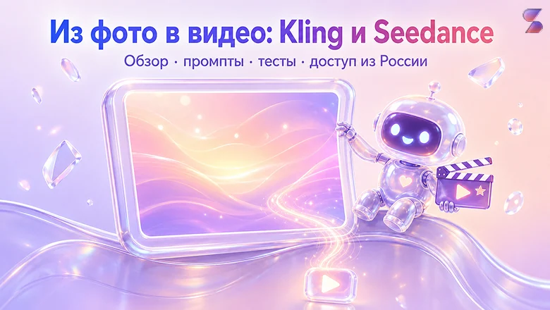 Нейросеть для создания видео: Как сделать оживлять фото — обзор Kling и Seedance, промпты, тесты, доступ без VPN