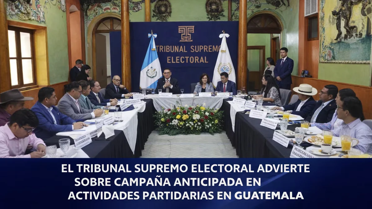 El Tribunal Supremo Electoral de Guatemala advierte sobre campaña anticipada en actividades partidarias