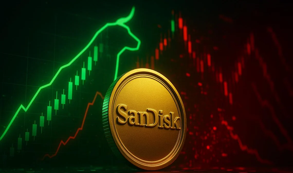 Azioni SanDisk a -11%: selloff violento, ma il trend rialzista tiene