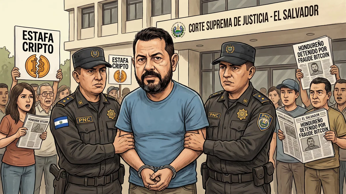 Detienen provisionalmente a un hondureño por una presunta estafa con criptomonedas en El Salvador