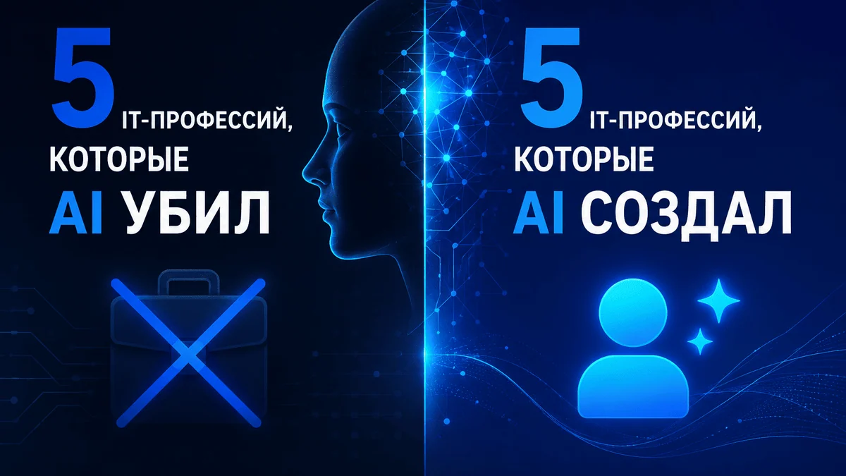 5 IT-профессий, которые AI сделал ненужными — и 5, на которых можно заработать сейчас
