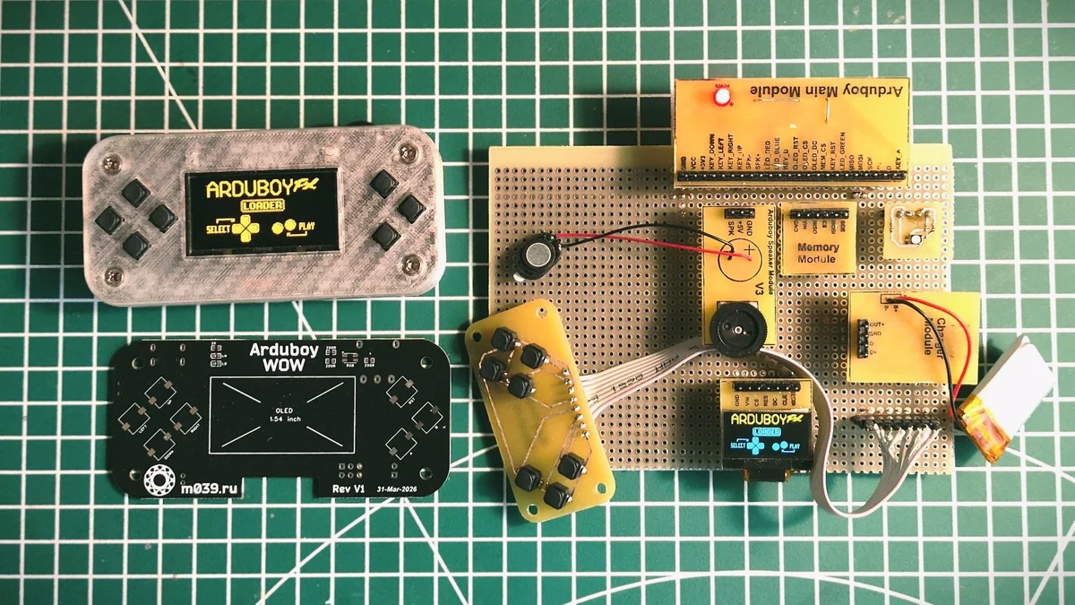 История разработки Arduboy WOW