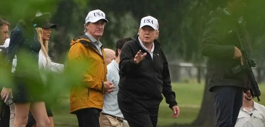 USA: Donald Trump inspiziert Pläne für seinen neuen Golf-Platz in Washington, D.C.