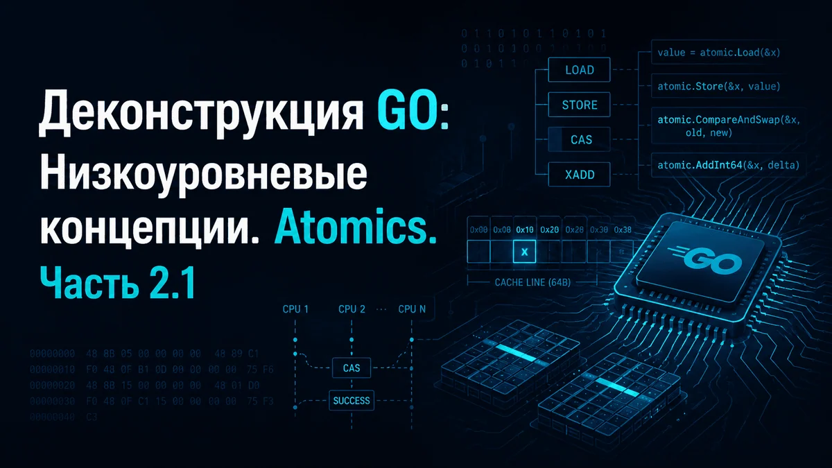 Деконструкция GO: Низкоуровневые концепции. Atomics. Часть 2.1