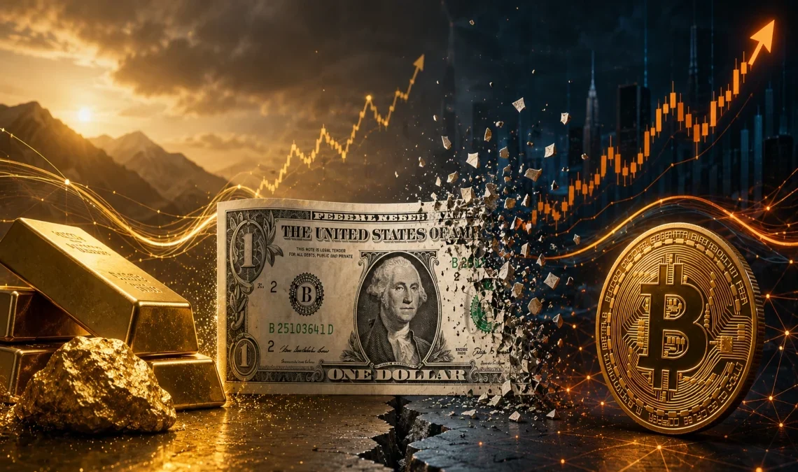 Fidelity: Bitcoin e oro si stanno allontanando dal dollaro