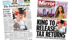 'Starmer ready to resign' and 'King to release tax returns'