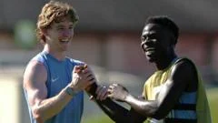 Saka trains with England squad before Ghana match