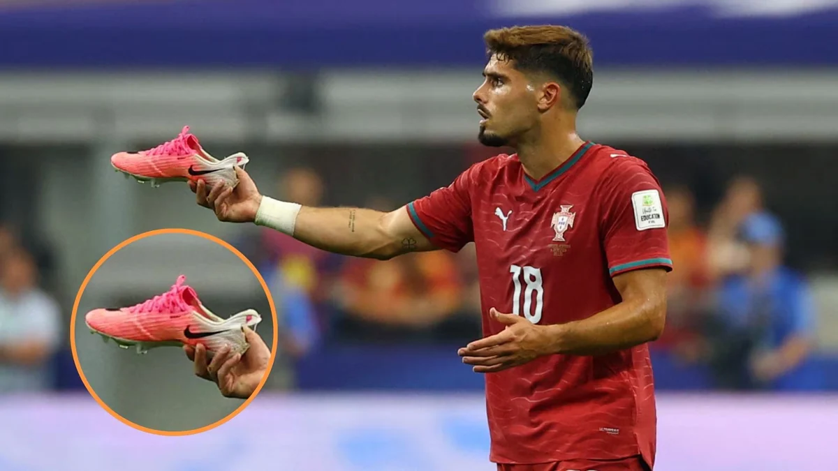 La bota rota de Pedro Neto en el partido entre España y Portugal tiene una explicación médica: un síndrome típico en futbolistas