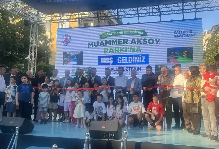 Kağıthane'deki Muammer Aksoy Parkı, yenilenerek hizmete açıldı