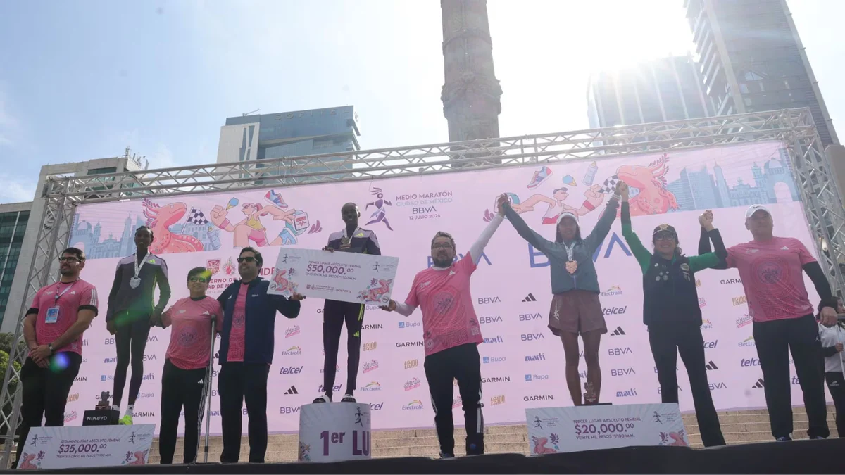 Quiénes fueron los ganadores del Medio Maratón CDMX 2026 en cada categoría