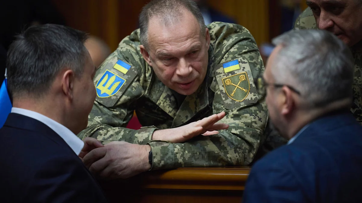 Zelenski releva al jefe del ejército en Ucrania tras seis días de protestas
