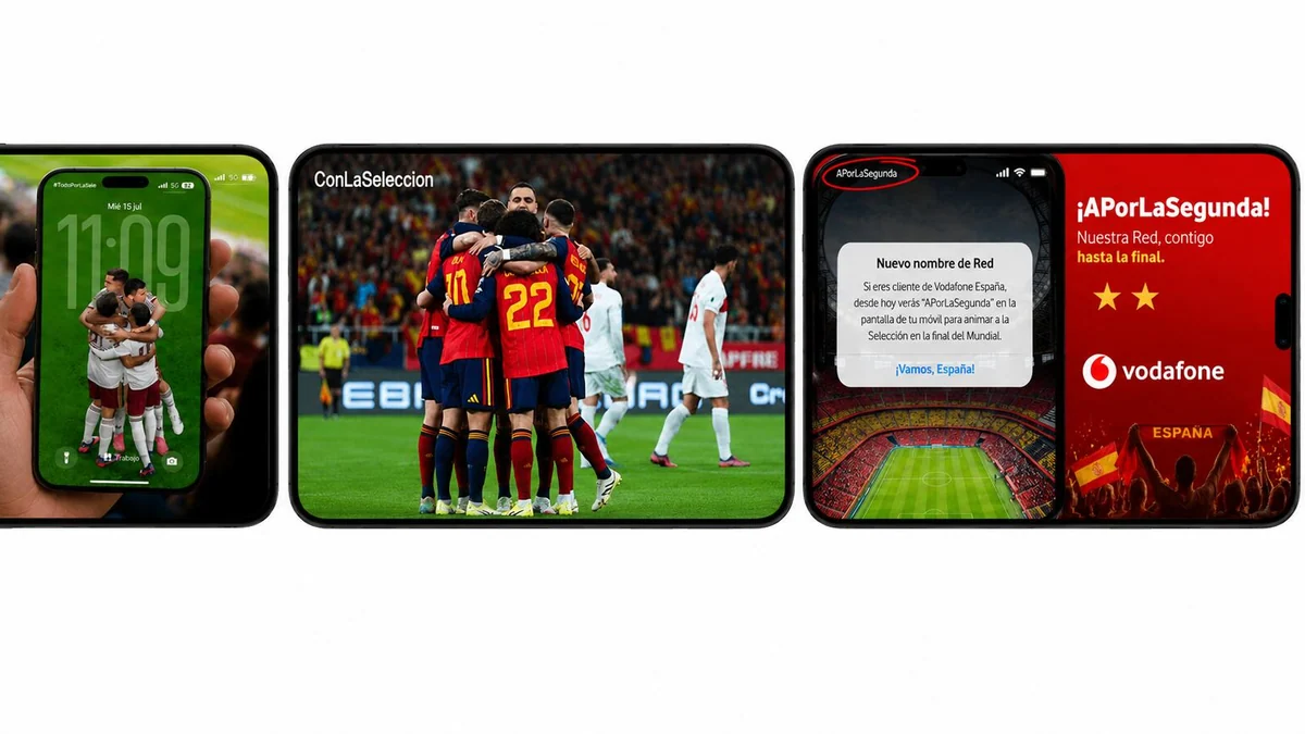 Movistar, Orange y Vodafone cambian los nombres de sus redes móviles para apoyar a la selección