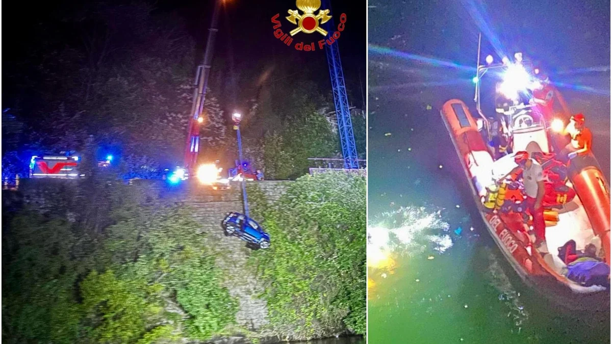 Auto cade nel lago di Como dopo uno scontro: un morto, grave una donna. L’autista ha tentato la fuga
