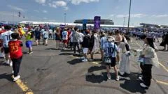 Trump presence means long queues for World Cup final
