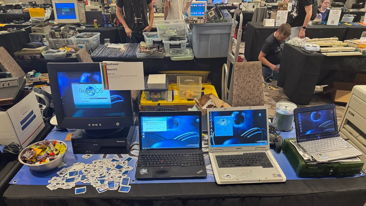 ReactOS впервые приняла участие в VCF Southwest