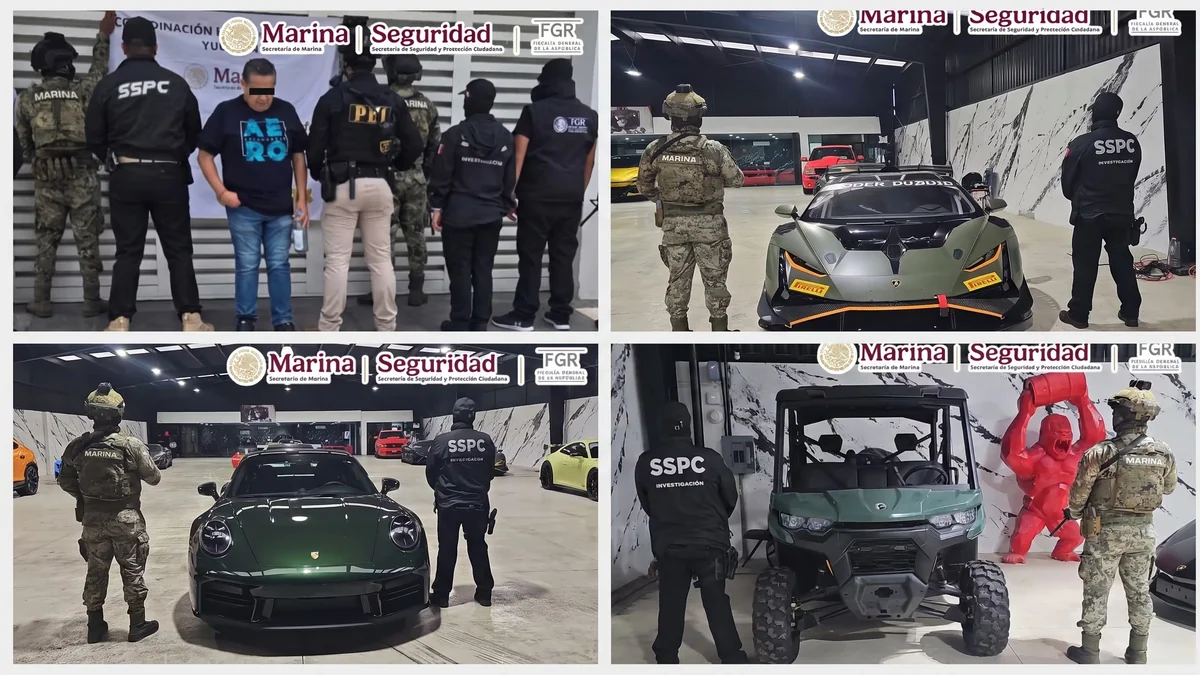 Cae en Yucatán presunto operador financiero de grupo criminal: autoridades federales aseguran bienes por más de 145 millones de pesos