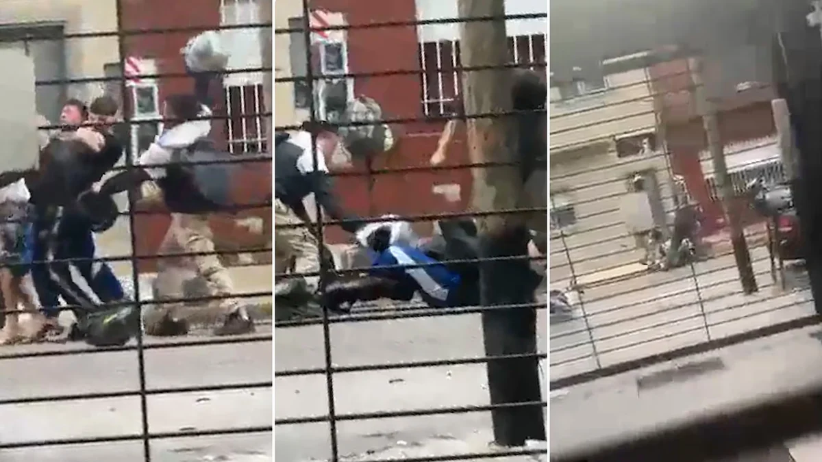 El video de la feroz golpiza a un motochorro en La Matanza: su cómplice tenía tobillera electrónica