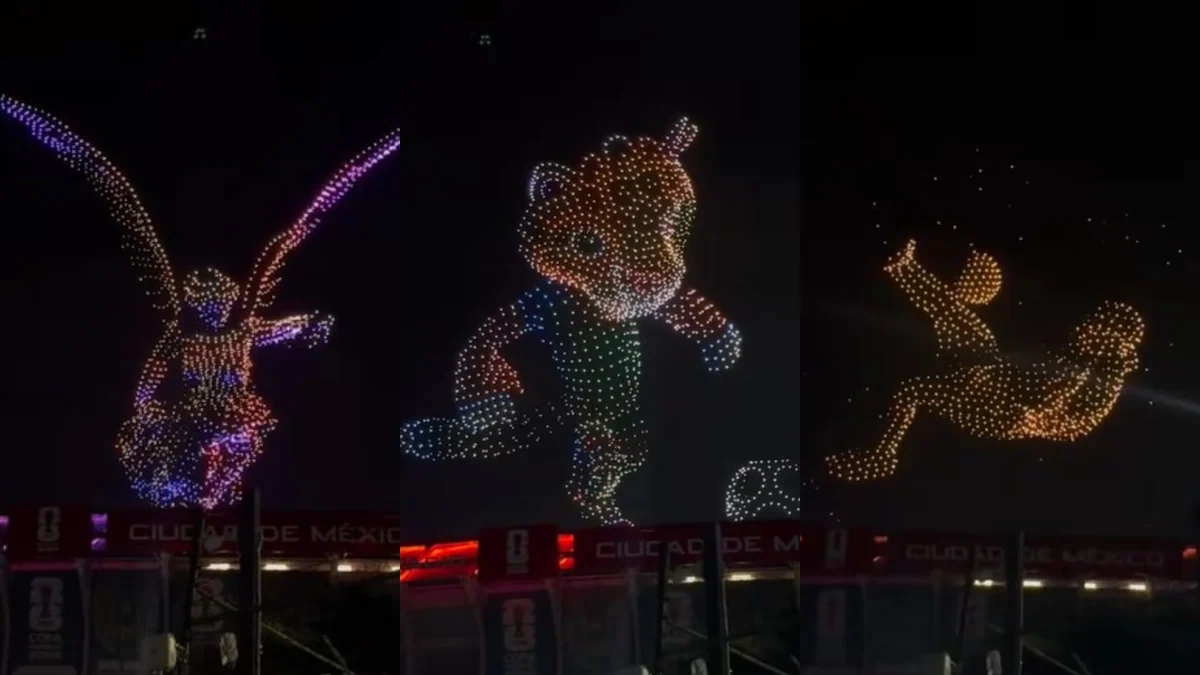 ¡Listos para el Mundial 2026! Así fue el espectacular ensayo de drones sobre el Estadio Ciudad de México