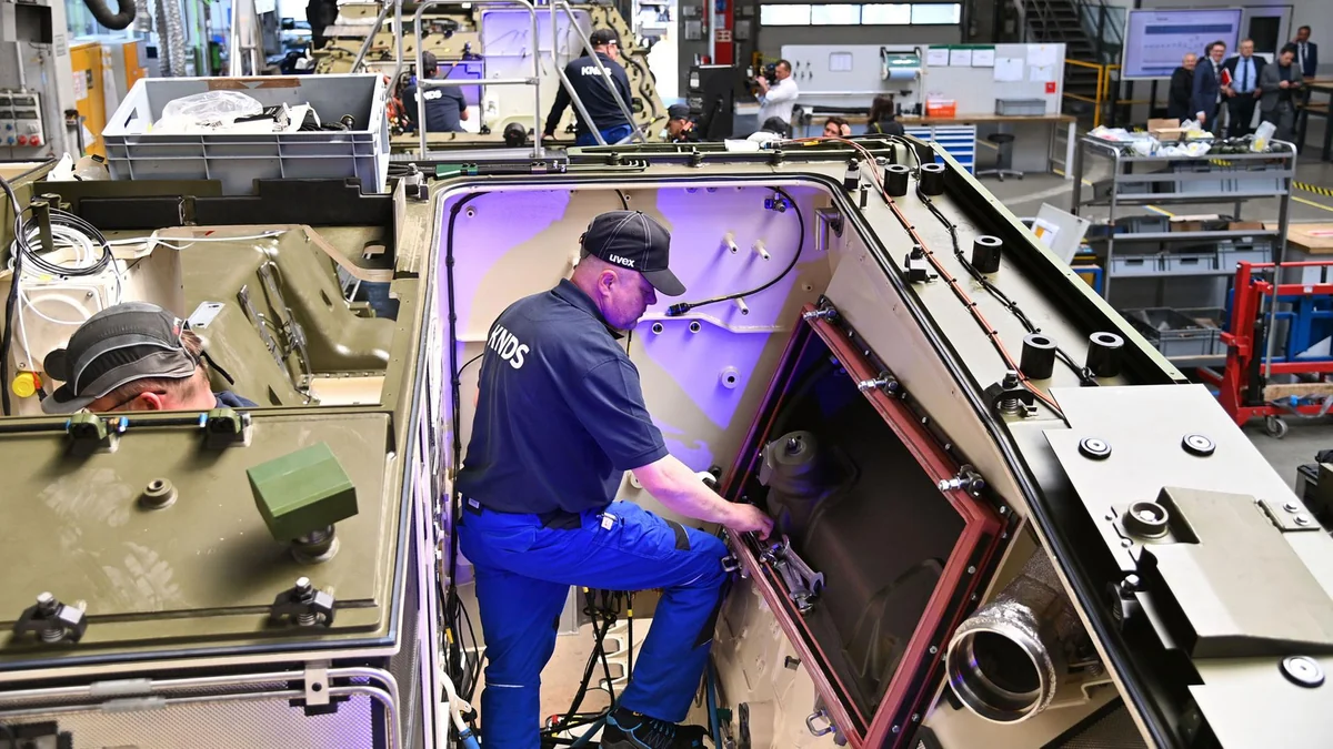 Panzerhersteller KNDS will aufs Parkett