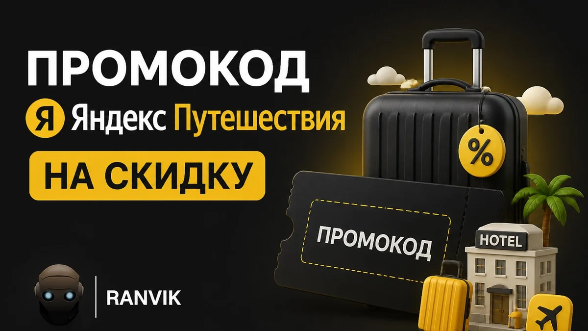 ЯНДЕКС ПУТЕШЕСТВИЯ (TRAVEL YANDEX) промокоды май 2026: промокод Яндекс Путешествия скидка 1000₽ на бронирование