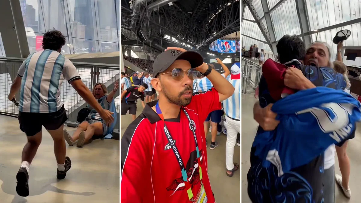 “El video del año”: un hincha egipcio grabó los alocados festejos argentinos en el estadio tras el gol de Enzo Fernández