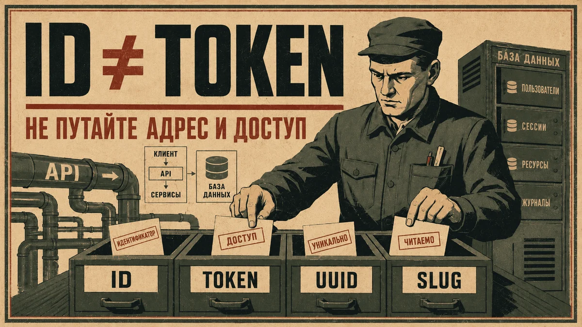 ID, token, UUID и slug: в чём разница и почему их нельзя мешать