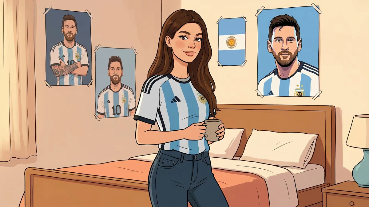 Camila Morrone compartió sus preparativos para ver a la Selección tras afirmar su fanatismo por Lionel Messi
