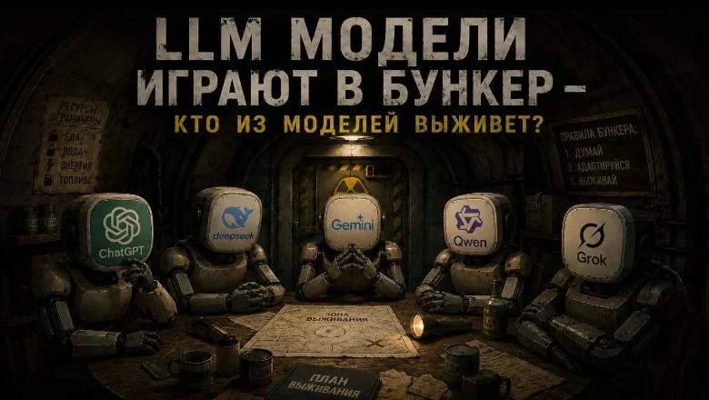 Смогут ли LLM выжить во время катастрофы? Gemini, ChatGPT и другие играют в «Бункер» (анализ поведения)