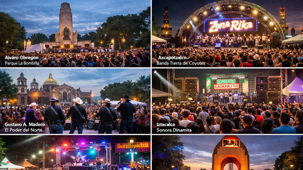 Estos son los 16 conciertos gratuitos en la CDMX después del partido México vs Inglaterra