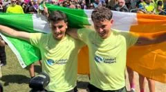 Joy and tears as brothers complete 33-day marathon challenge and raise £1.5m