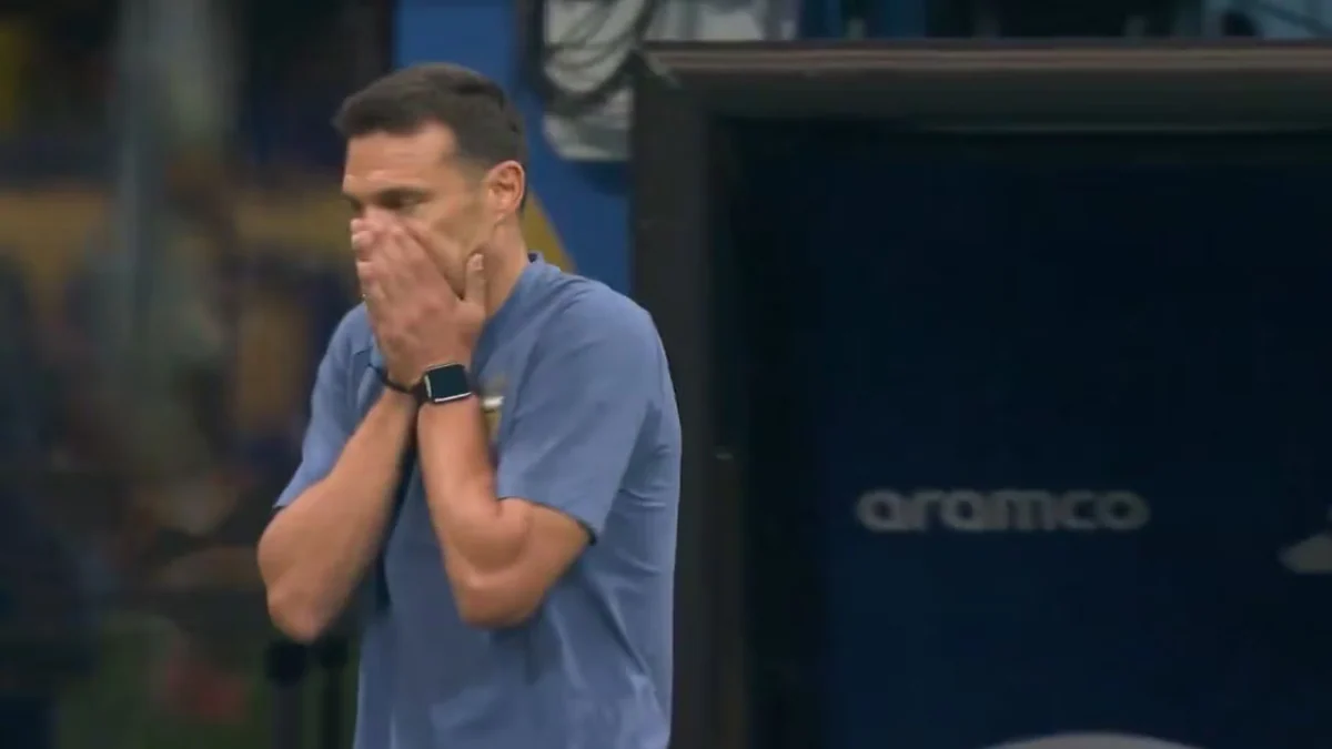La reacción de Scaloni ante el gol de Enzo Fernández que le dio la clasificación a Argentina y la nota que no pudo terminar por la emoción